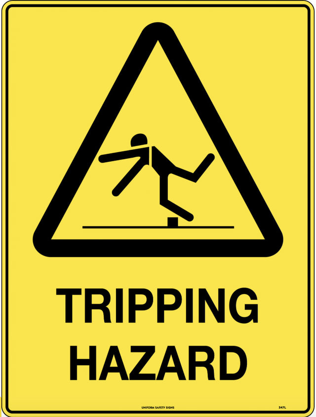 Caution Sign - Tripping Hazard  Poly