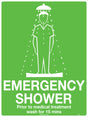 Emergency Information Sign - Emergency Shower  Poly