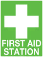 First Aid Sign - First Aid Station  Metal