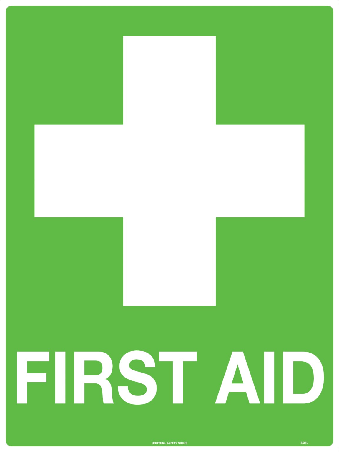 First Aid Sign - First Aid  Poly