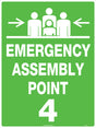 Emergency Information Sign - Emergency Assembly Point 4  Poly