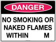 Danger Sign - No Smoking Or Naked Flames Within...  Poly