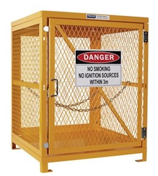 Forklift Cylinders Storage Cage Up To 4 Cylinders Flat Pack