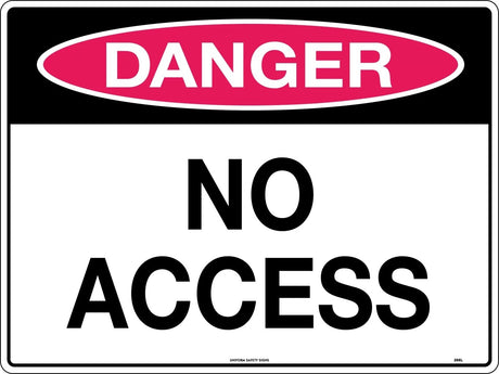 Danger Sign - No Access  Poly