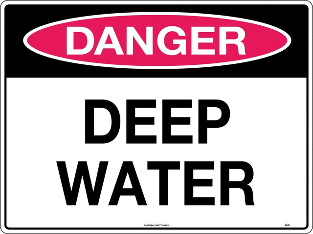 Danger Sign - Deep Water  Poly