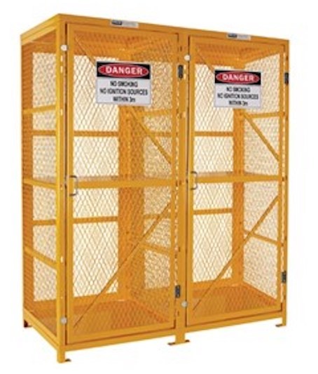 Forklift Cylinders Storage Cage Up To 16 Forklift Cylinders Flat Pack