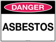 Danger Sign - Asbestos   Poly