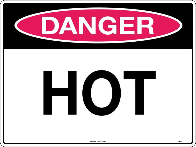 Danger Sign -  Hot  Poly