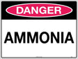 Danger Sign -  Ammonia  Poly