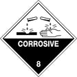 Hazchem Sign – Corrosive 8 Poly