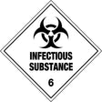 Hazchem Sign – Infectious Substance 6   Poly