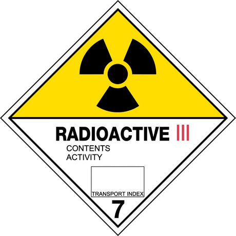 Hazchem Sign – Radioactive III   Poly