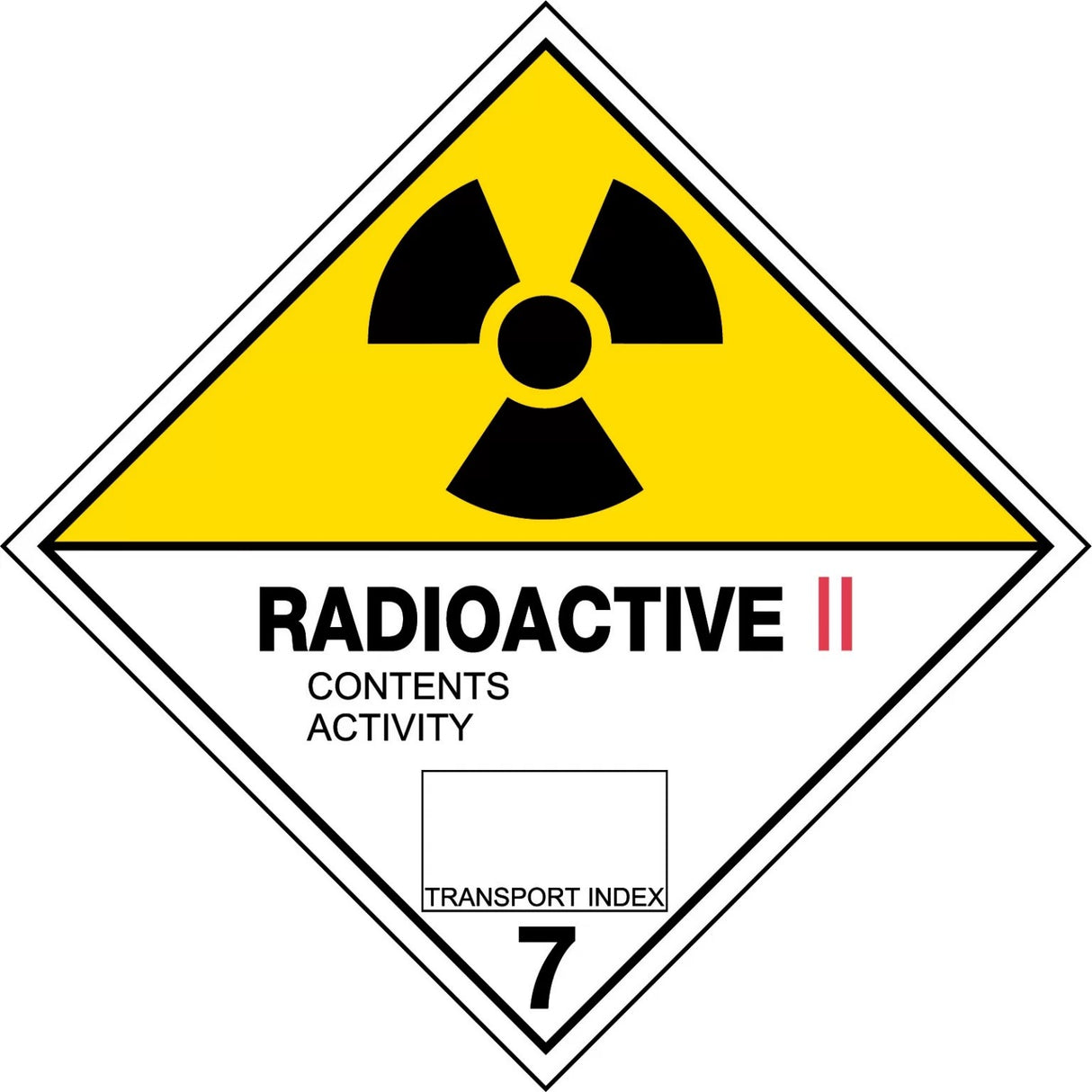 Hazchem Sign – Radioactive II   Poly