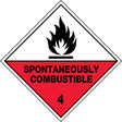 Hazchem Sign – Spontaneously Combustible 4  Poly