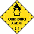 Hazchem Sign – Oxidising Agent 5.1   Poly