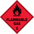 Hazchem Sign – Flammable Gas 2 Poly