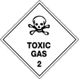 Hazchem Sign – Toxic Gas 2   Poly