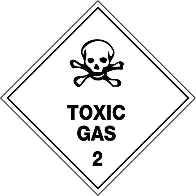 Hazchem Sign – Toxic Gas 2   Poly