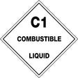 Hazchem Sign – C1 Combustible Liquid   Poly