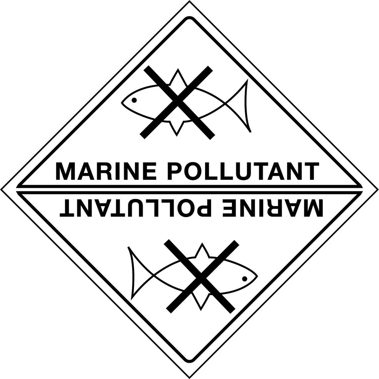 Hazchem Labels – Marine Pollutant  Poly