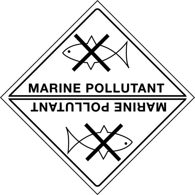 Hazchem Labels – Marine Pollutant  Poly