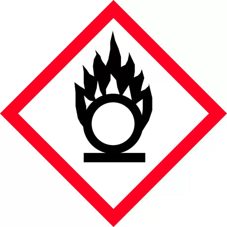 GHS Hazchem Labels – Oxidising Picto  Poly