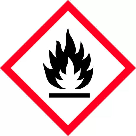 GHS Hazchem Labels – Flame Picto Poly