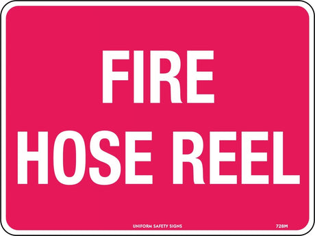 Fire Sign - Fire Hose Reel Signage 300x225mm  Poly