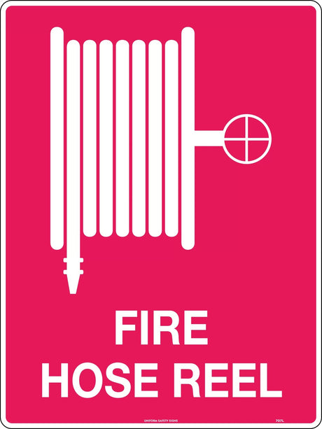 Fire Sign - Fire Hose Reel With Pictogram Poly