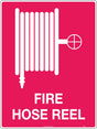 Fire Sign - Fire Hose Reel With Pictogram Poly