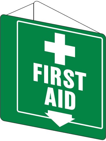 First Aid Sign - First Aid  3D Wall Sign 225x225mm Poly