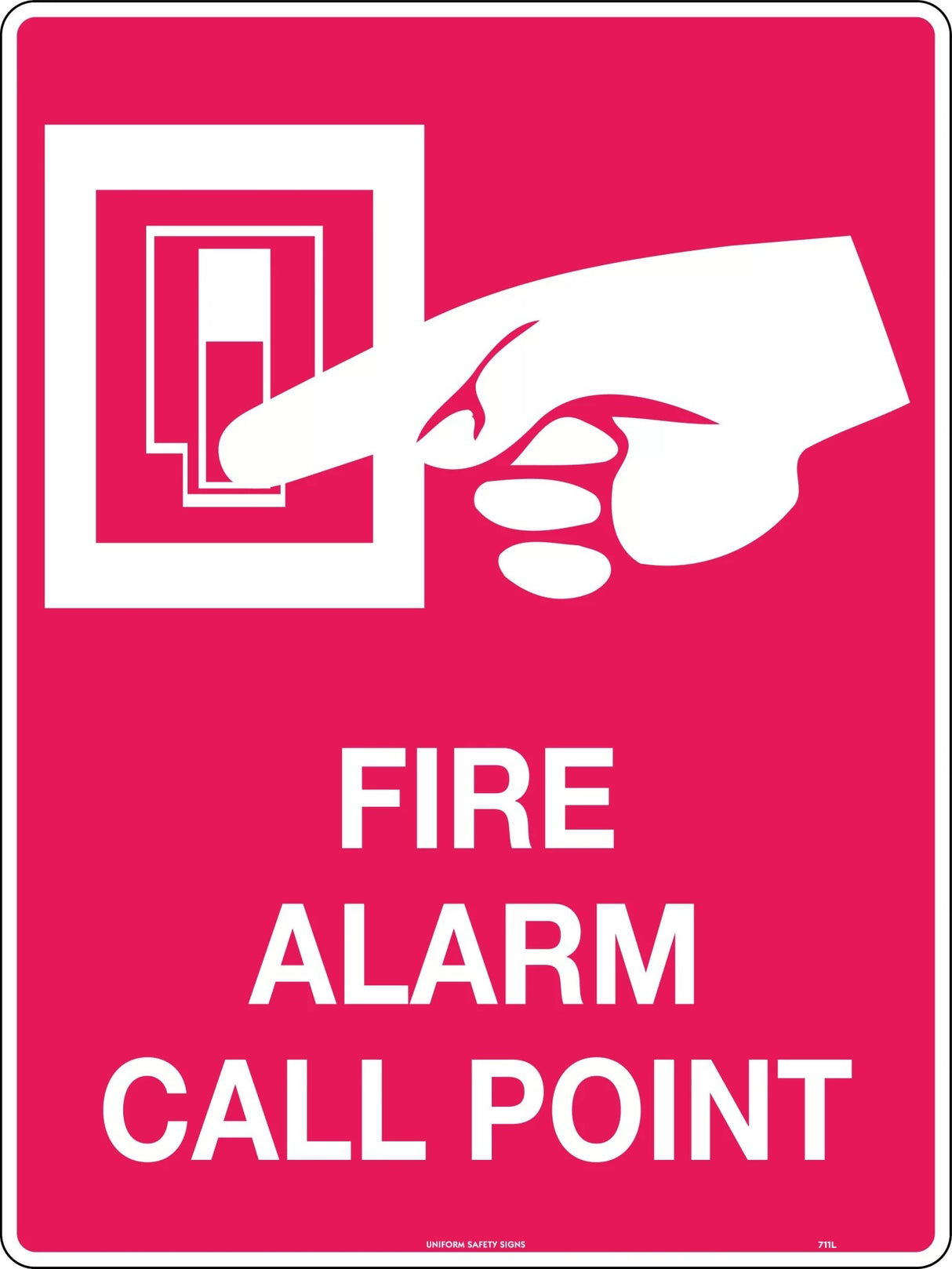 Fire Sign - Fire Alarm Call Point  Poly