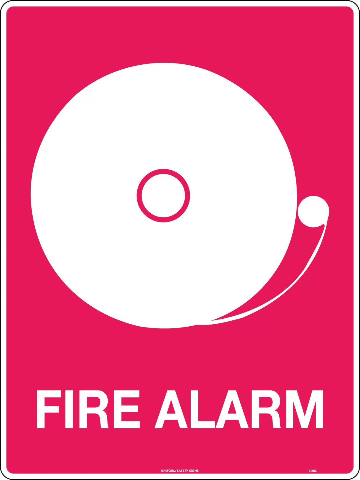 Fire Sign - Fire Alarm with pictogram Poly