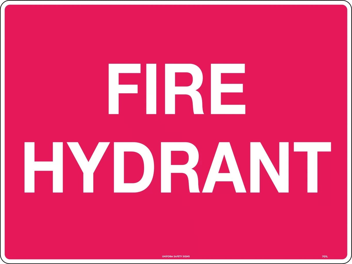 Fire Sign - Fire Hydrant  Poly