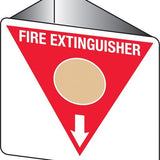 Fire Sign - Fire Extinguisher Marker – Wet Chemical Gold 3D Wall Sign 225x225mm  Poly