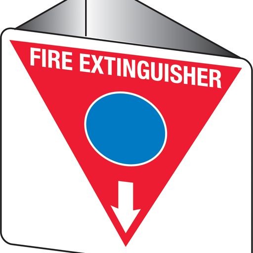 Fire Sign - Fire Extinguisher Marker – Foam Blue  3D Wall Sign 225x225mm Poly