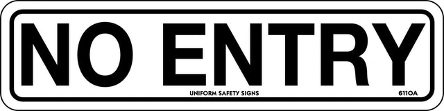 Exit/Entry Sign - No Entry  Poly