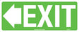 Exit/Entry Sign - Exit With Left Arrow  Poly