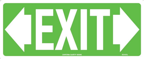 Exit/Entry Sign - Exit With Double Arrows Poly