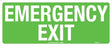 Exit/Entry Sign - Emergency Exit  Poly