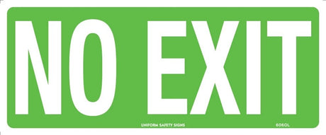 Exit/Entry Sign - No Exit  Poly