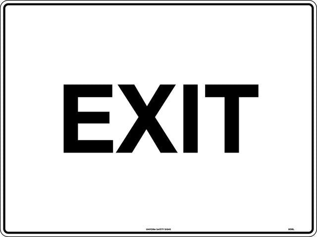 Exit/Entry Sign - Exit  Poly