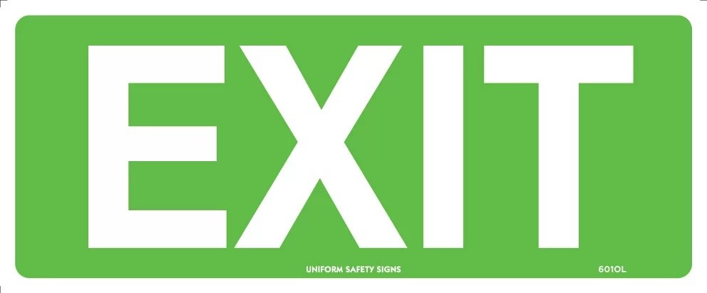 Exit/Entry Sign - Exit  Poly