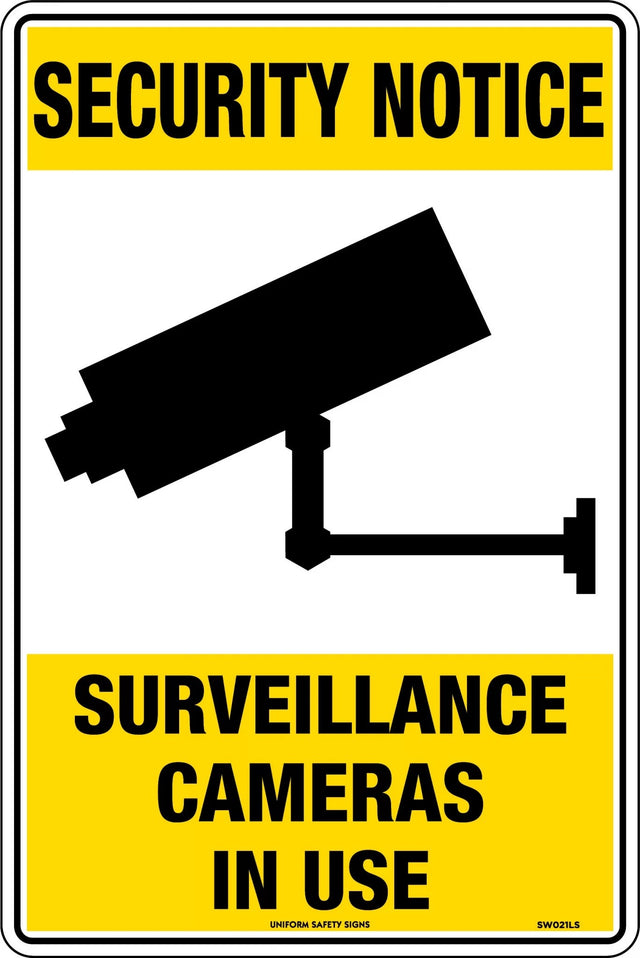 Security Sign -  Surveillance Cameras In Use  Metal