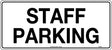 General Sign - Staff Parking  Poly