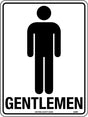 General Sign - Gentlemen  Metal