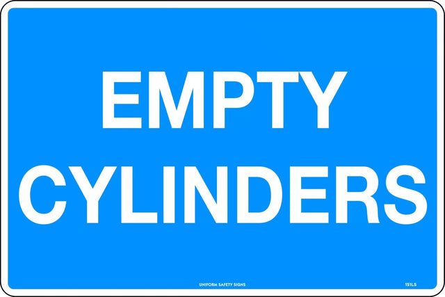 General Sign -  Empty Cylinders  Poly