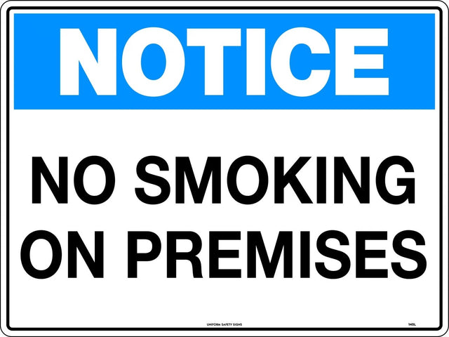 Notice Sign - No Smoking On Premises   Poly