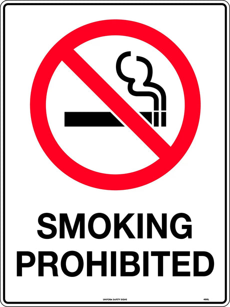 Prohibition Sign - Smoking Prohibited  Poly