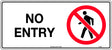 Prohibition Sign - No Entry  Poly